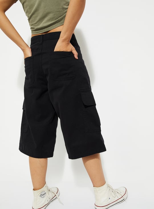 ALAYA F x URB_N Women Solid Cargo Shorts