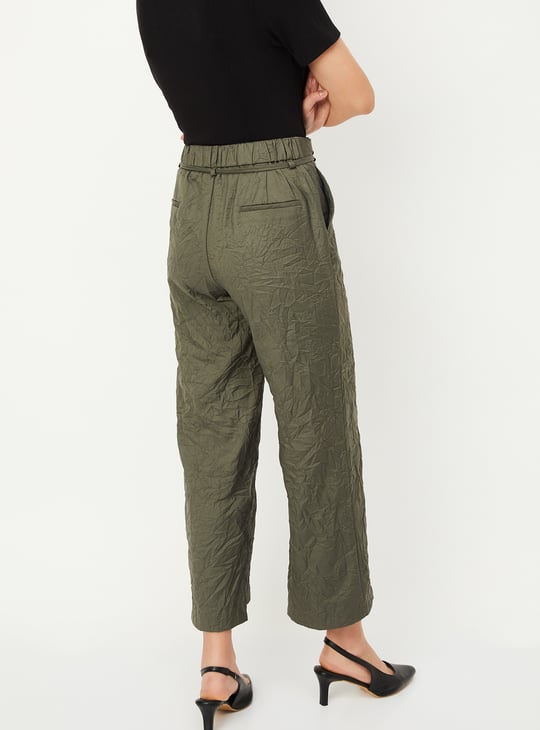 Kalki x Max Women Textured Tie-Up Trousers