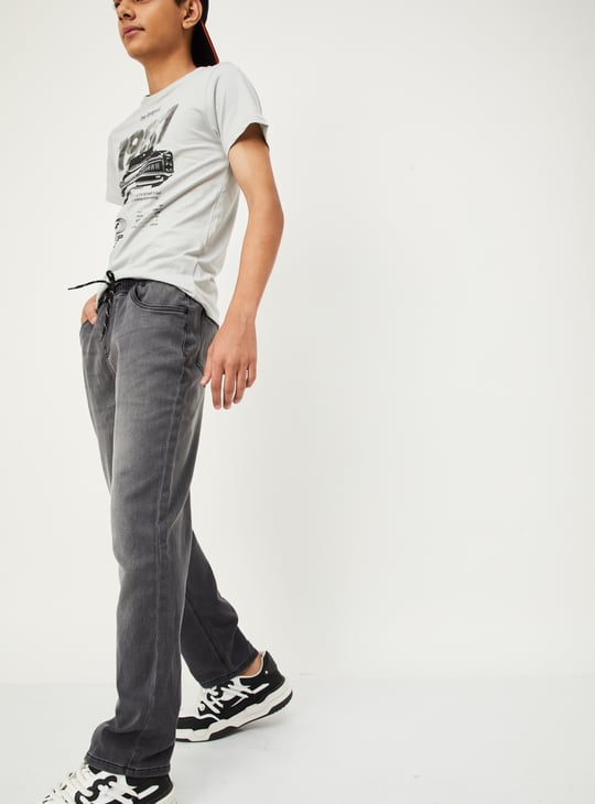 Boys Washed Relaxed Fit Jeans
