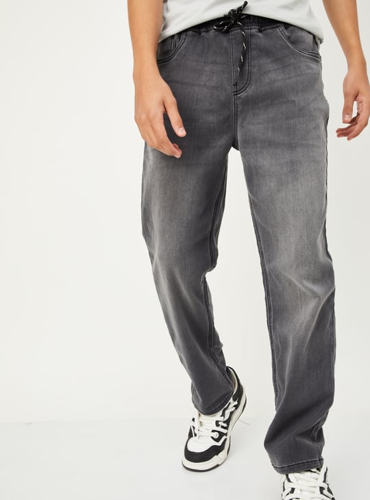 Boys Washed Relaxed Fit Jeans