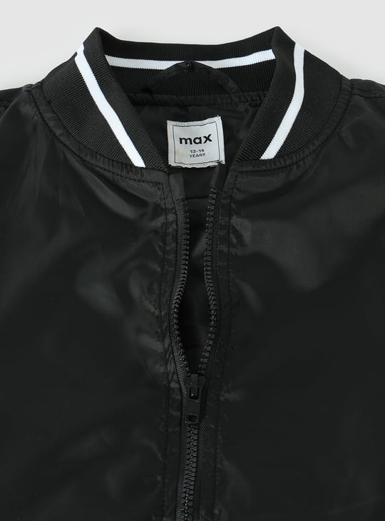 Boys Solid Bomber Jacket