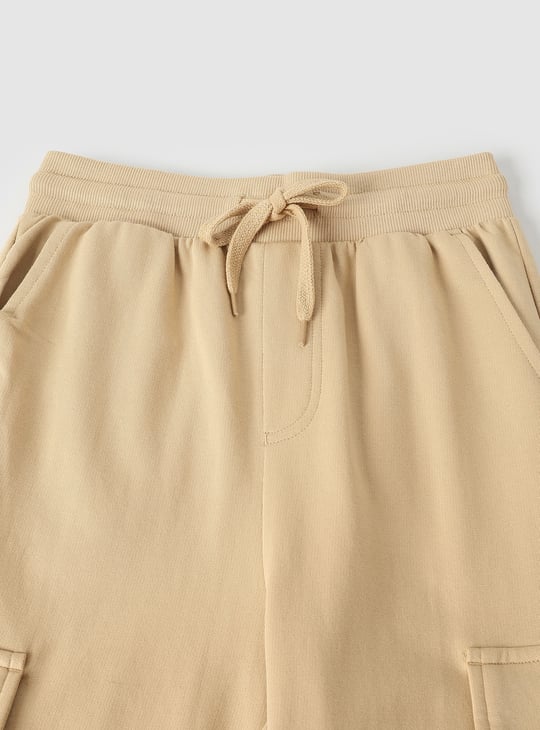 Boys Solid Cargo Joggers