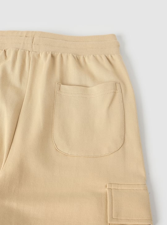 Boys Solid Cargo Joggers