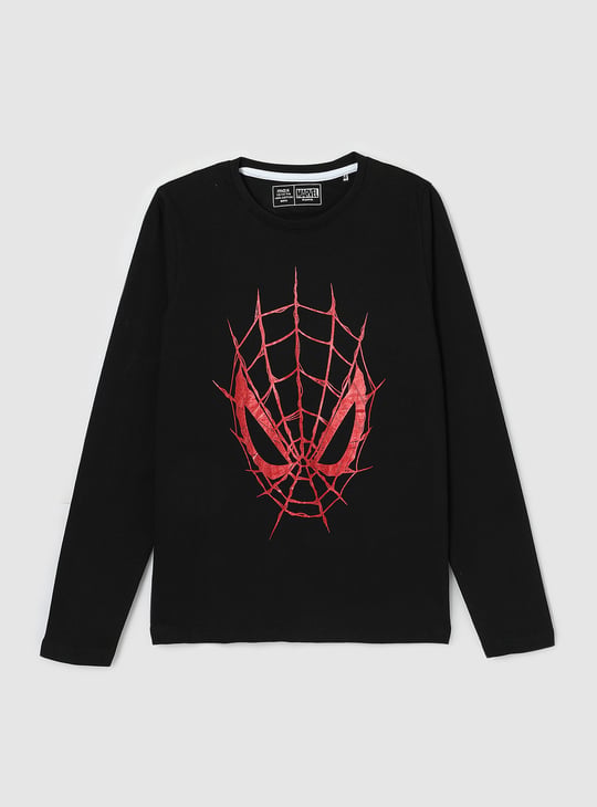 Boys Spiderman Printed T-shirt