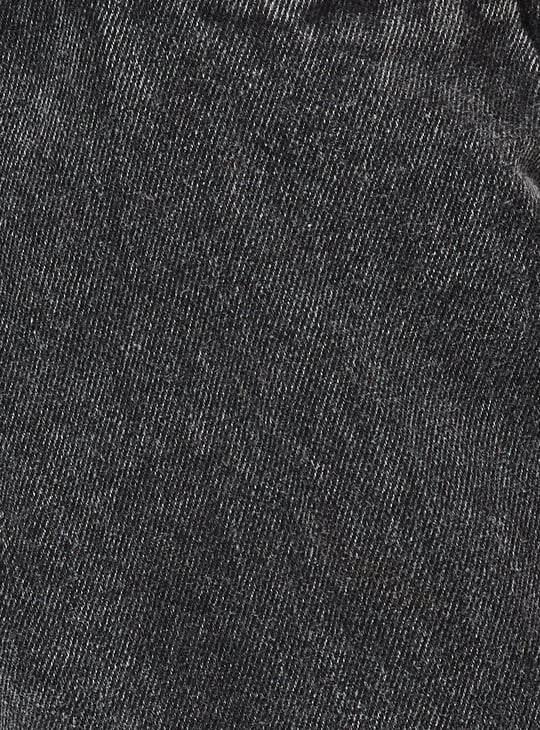 Girls Washed Barrel Fit Jeans