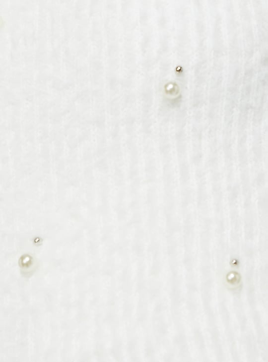 URB_N Women Pearl Embellished Sweater