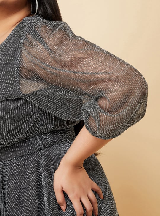 Kalki x Max Women Shimmer Tiered Dress