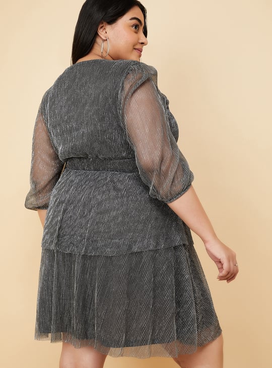 Kalki x Max Women Shimmer Tiered Dress