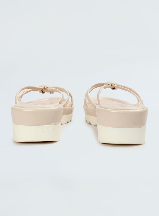 Women Solid Strappy Wedges