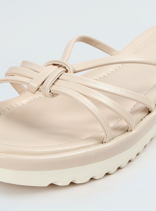 Women Solid Strappy Wedges