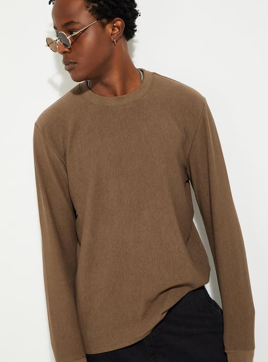 URB_N Men Ribbed T-shirt Crew Neck