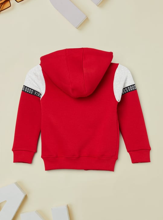 Boys Colourblock Hooded Sweatshirt