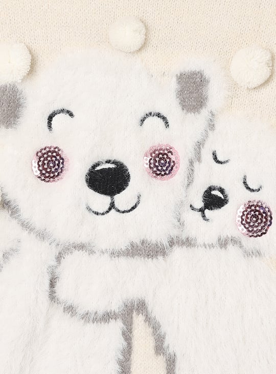 Girls Pom Pom Sweater