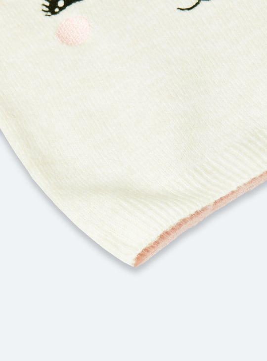 Girls Fox Fuzzy Sweater