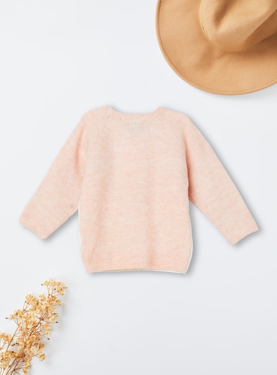 Girls Fox Fuzzy Sweater