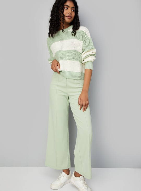 Women Striped Knitted Sweater