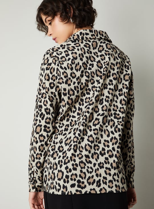 Women Leopard Printed Shirt