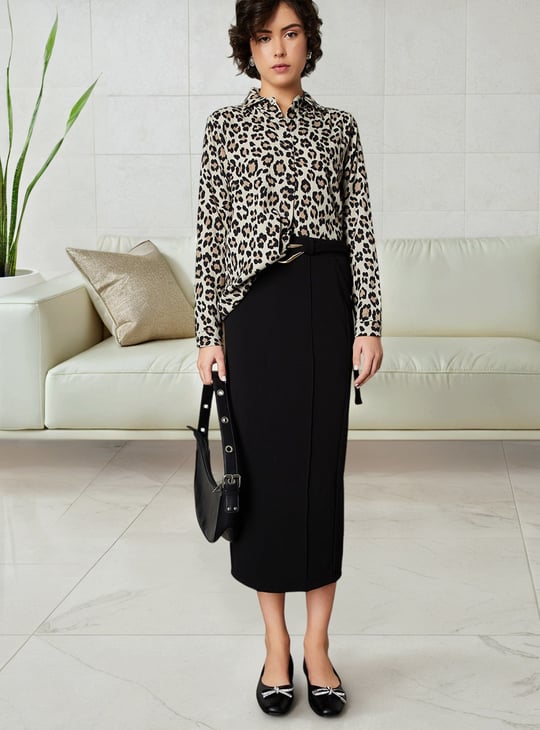 Women Leopard Printed Shirt