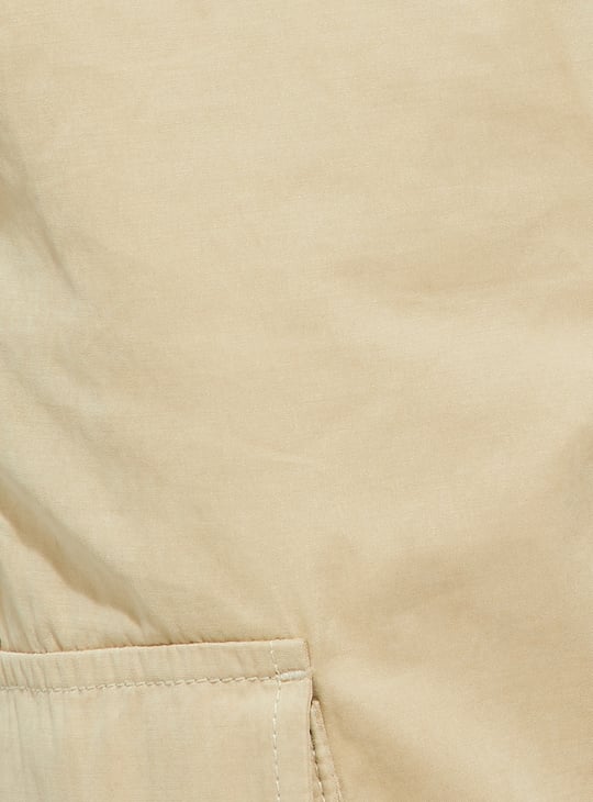 URB_N Men Solid Relaxed Fit Cargo Joggers