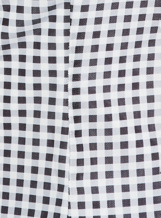 ALAYA F x URB_N Women Checked Top