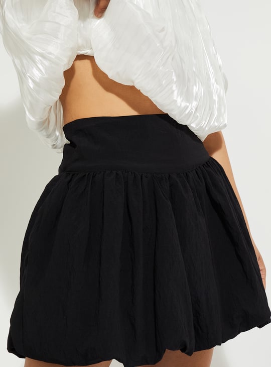 ALAYA F x URB_N Women Solid Balloon Skirt | Solid