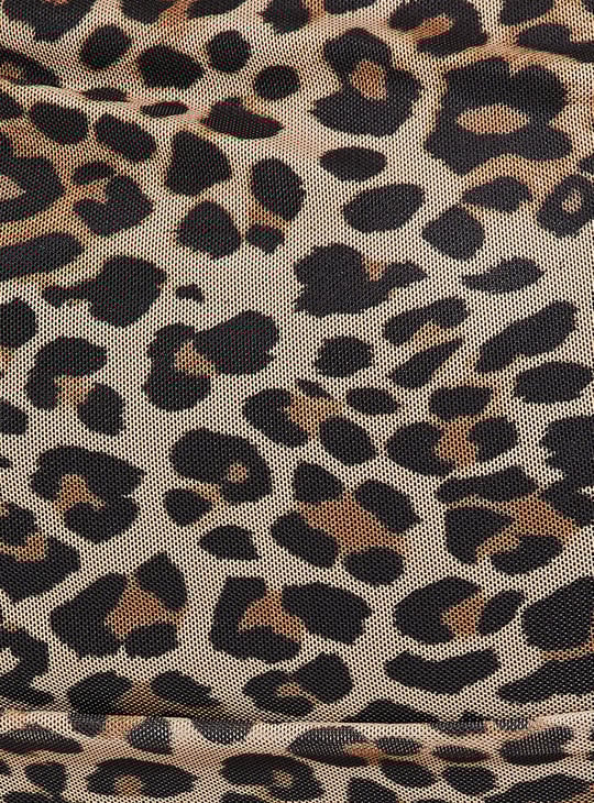 ALAYA F x URB_N Women Printed Mesh Bodycon Dress