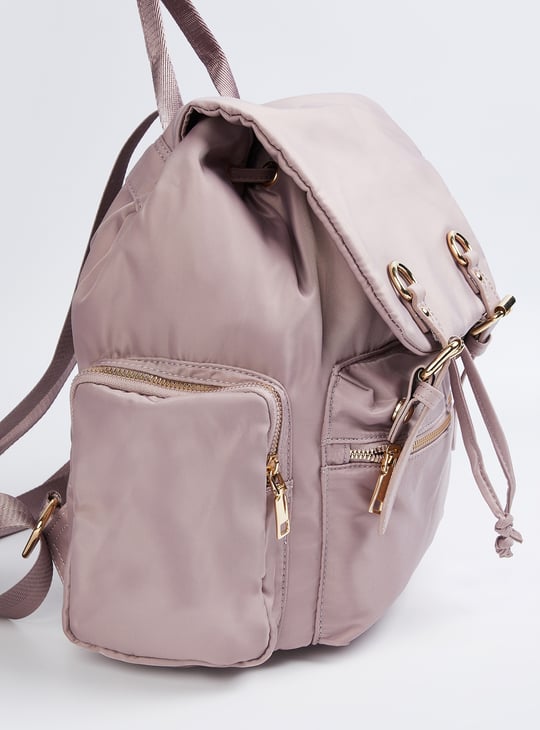 Women Solid Mini Backpack