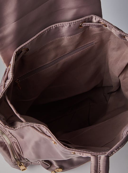 Women Solid Mini Backpack