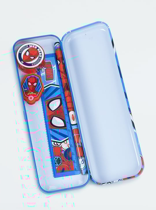 Kids Spider-Man Printed Pencil Box Gift Set