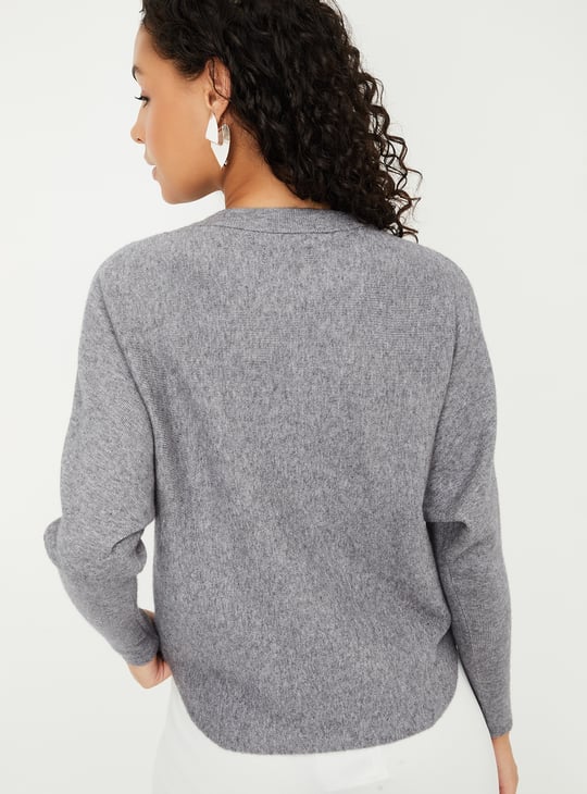 Women Embellished Knitted Sweater