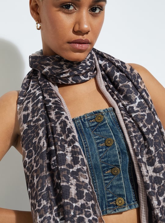 Women Animal Print Scarf