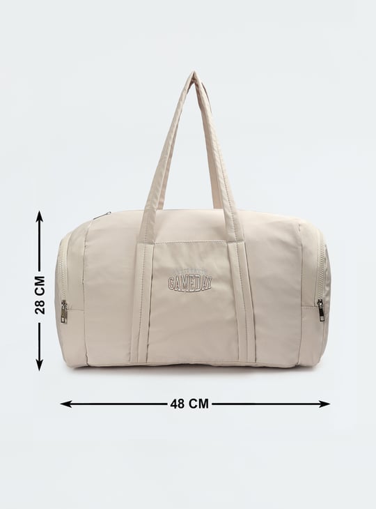 Women Solid Duffle Bag