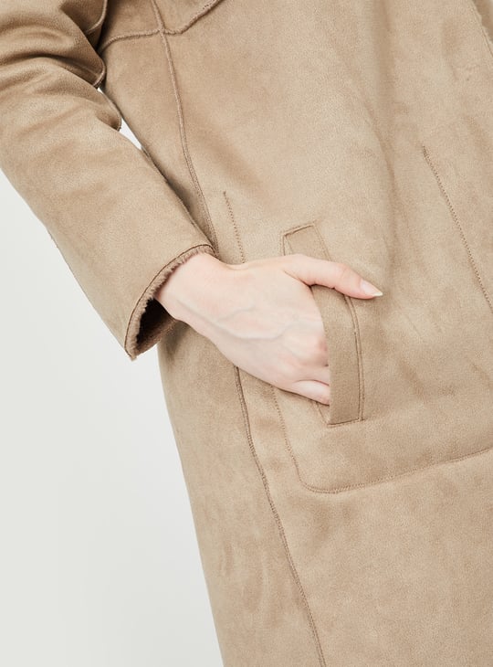 Women Reversible Faux Fur Hooded Coat