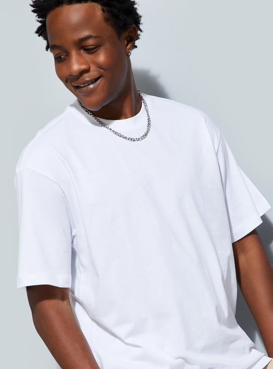 URB_N Men Relaxed Fit Solid T-shirt