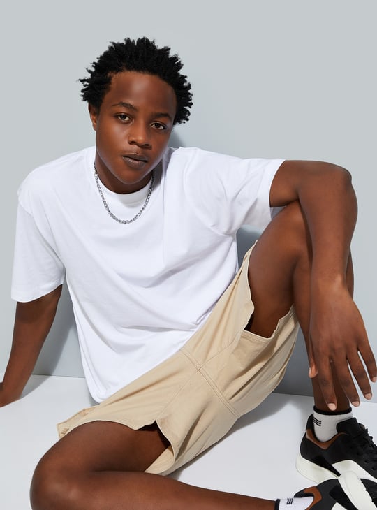 URB_N Men Relaxed Fit Solid T-shirt