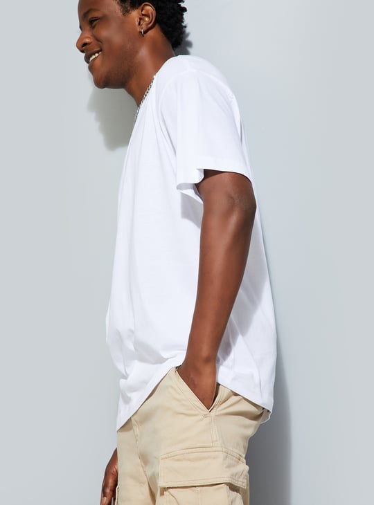 URB_N Men Relaxed Fit Solid T-shirt