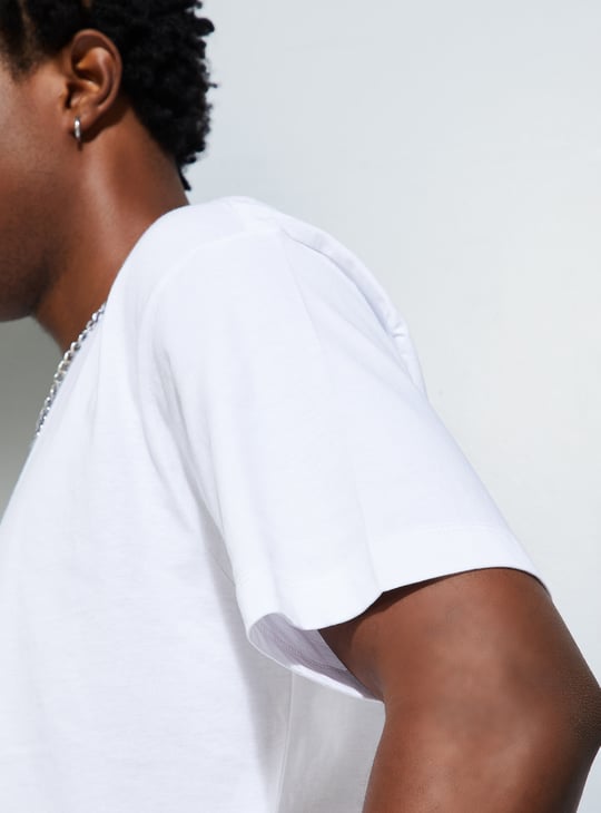 URB_N Men Relaxed Fit Solid T-shirt