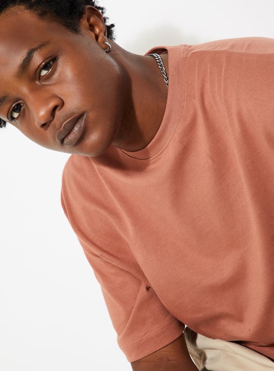 URB_N Men Solid Oversized T-shirt - Pack of 2