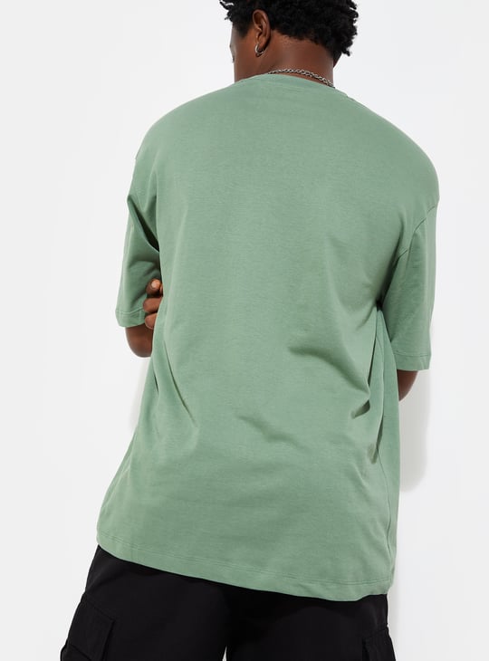 URB_N Men Solid Oversized T-shirt - Pack of 2