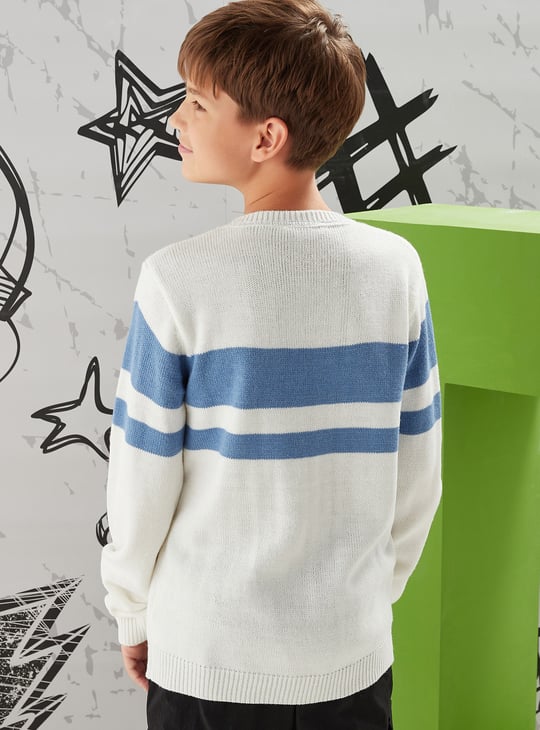 Boys Varsity Applique Sweater