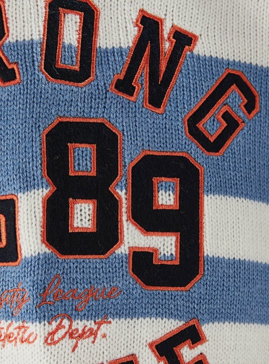 Boys Varsity Applique Sweater