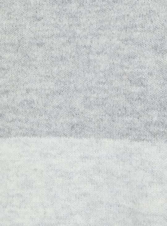 Women Colourblock Open Front Long Cardigan