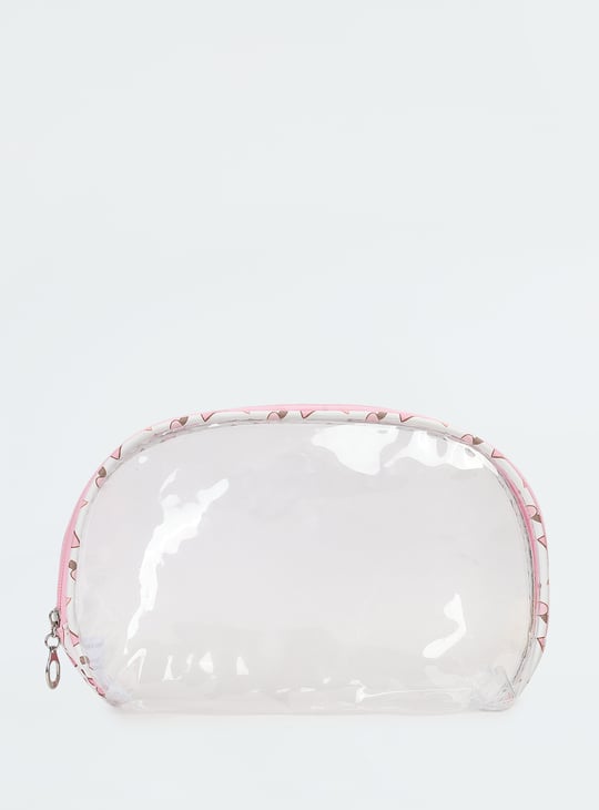 Women Printed Vanity Pouch - Pack of 3