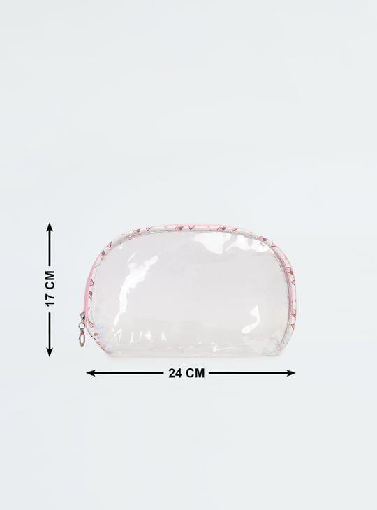 Women Printed Vanity Pouch - Pack of 3