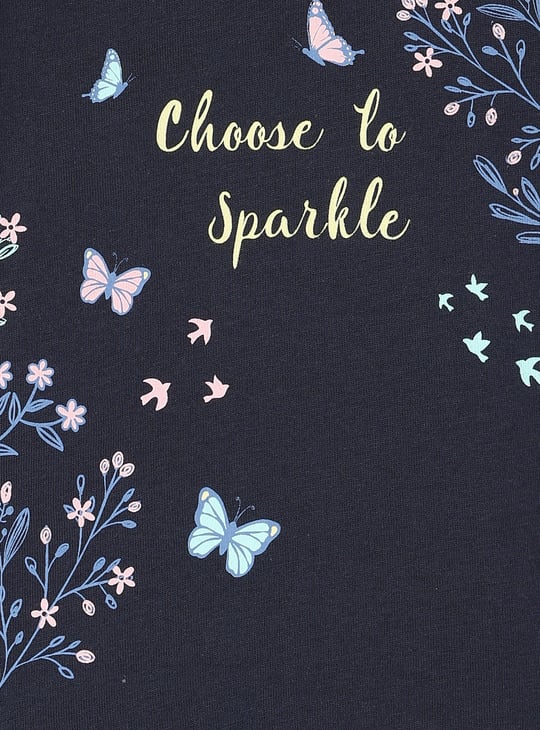 Girls Graphic Printed T-shirt - Pack of 5