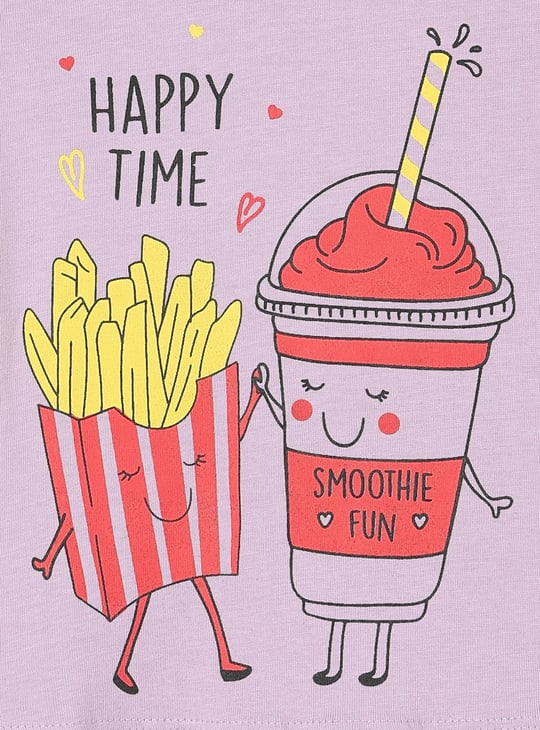 Girls Graphic Printed T-shirt - Pack of 5