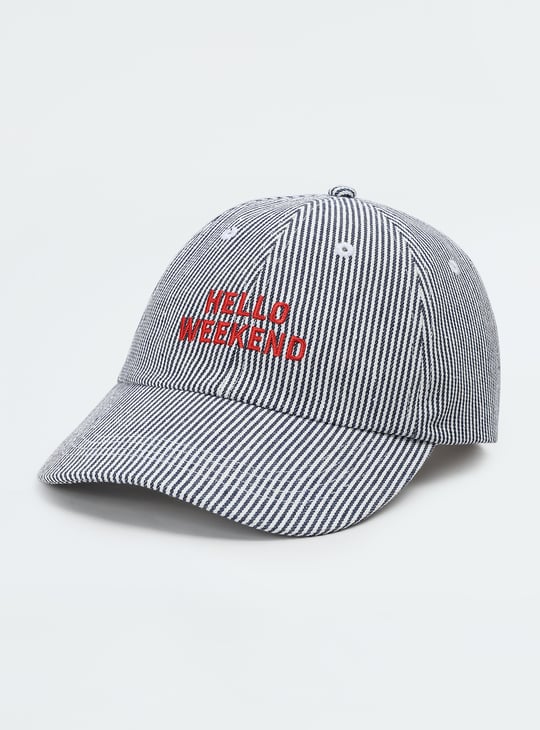 Women Striped Baseball Cap