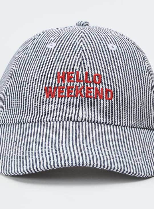 Women Striped Baseball Cap