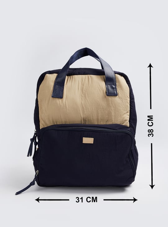 Women Colourblock Diaper Backpack