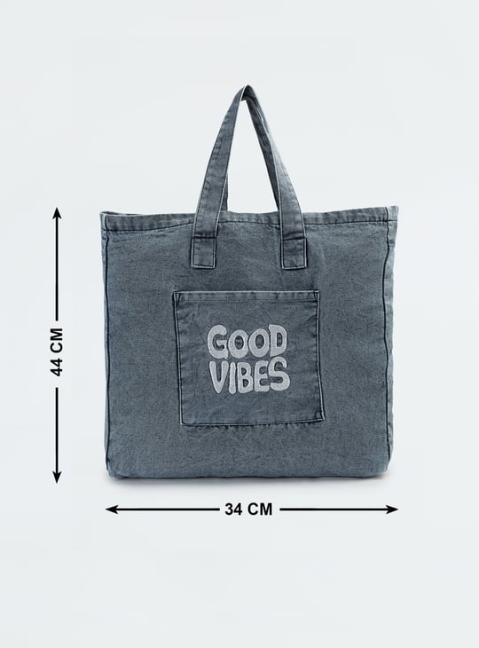 Women Denim Shopper Bag